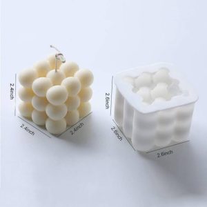 Bubble Cube Candle Silicone Mold