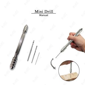 Manual Mini Hand Drill with Drill Bits for Resin, Jewelry & DIY Crafts