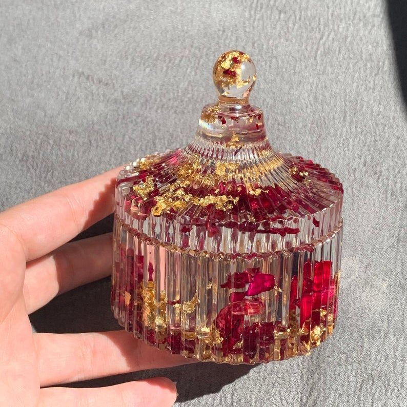 Resin Candy Jar – Handmade Decorative Storage Jar for Sweets, Gifts & Home Décor