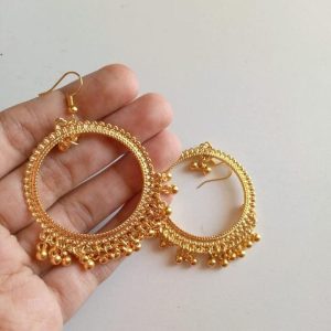 Resin Jhumka Circle Shape Earring Base Kit – DIY Jewelry Making Set