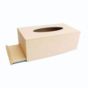 Bottom Sliding MDF Tissue Box for Crafting