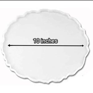 10 × 10 Inch Silicone Irregular Round Shape Mould