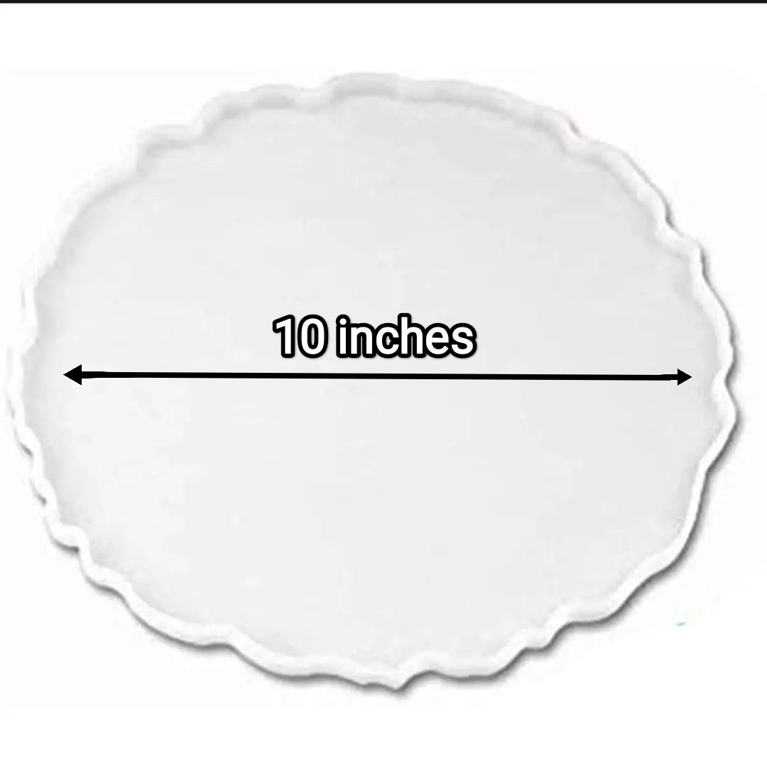10 × 10 Inch Silicone Irregular Round Shape Mould