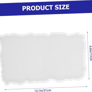 7 × 12 Inch Silicone Irregular Rectangular Tray Mould