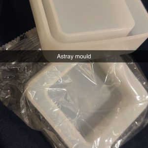 Silicone Ashtray Mould – Resin Casting Mold for DIY Craft, Handmade Resin Ashtray Making