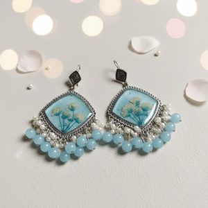 Beautiful Resin Jhumka – Handmade Custom Resin Jewellery