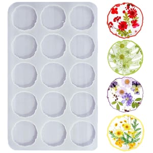 2 Inch Round 15 Cavity Silicone Resin Mould