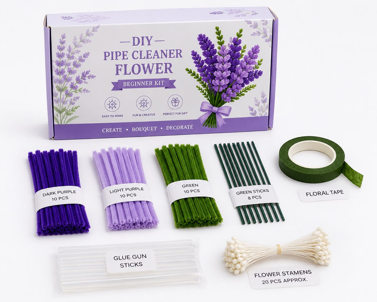 Pipe Cleaner Flower Kit