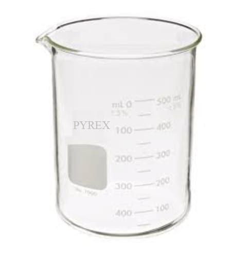 Glass Beaker 500ml – Pyrex Borosilicate