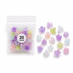Iridescent Flower Beads (20g)