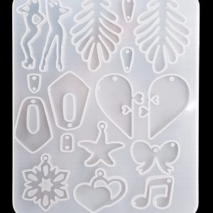 Multi-Design Silicone Resin Mold | Reusable Mold for Epoxy & UV Resin Crafts