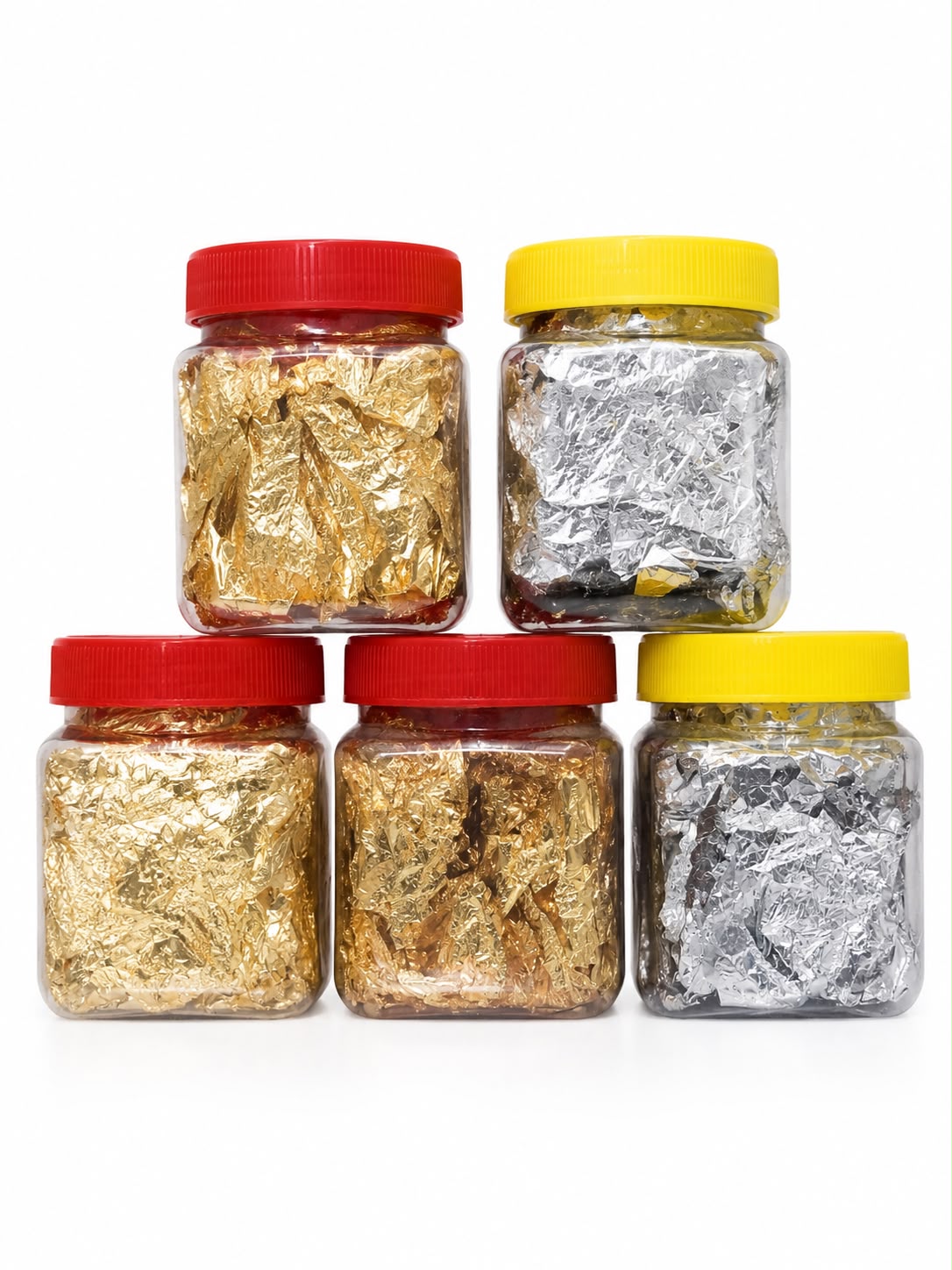 Gold & Silver Foil Flakes for Resin Art | Metallic Leaf Flakes for DIY Crafts