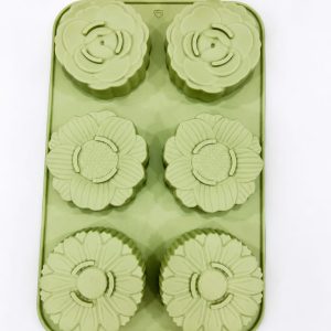 6-Cavity Flower Silicone Mold | Reusable Food-Grade Silicone Craft & Baking Mold
