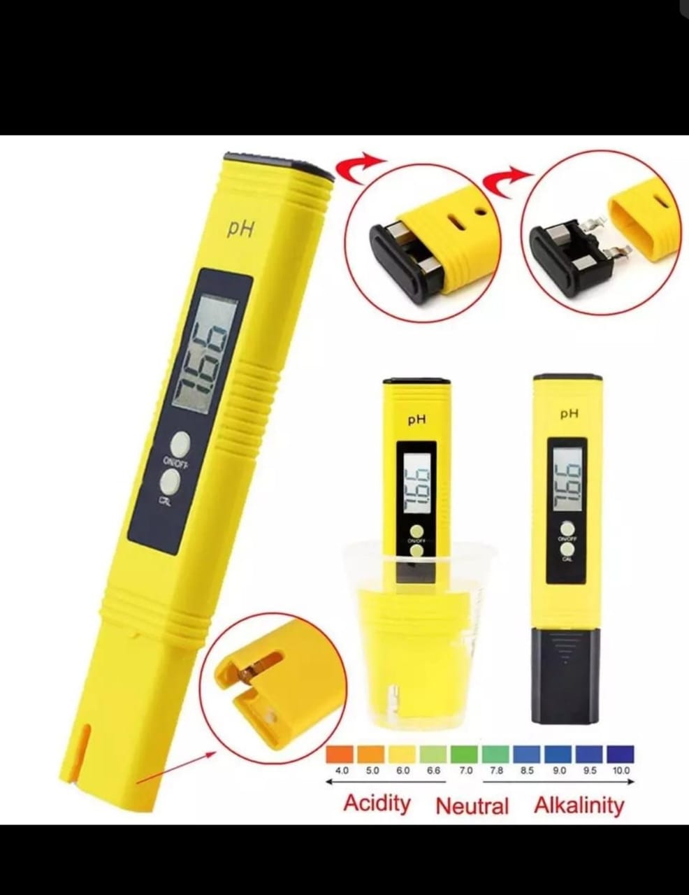 Digital pH Meter for Water Quality Testing | Portable LCD pH Tester