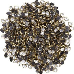 5g Kundan Stones for Jewelry Making & DIY Crafts – Leaf Shape