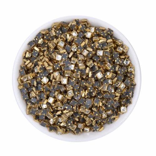 5g Square Kundan Stones for Jewelry Making & DIY Crafts