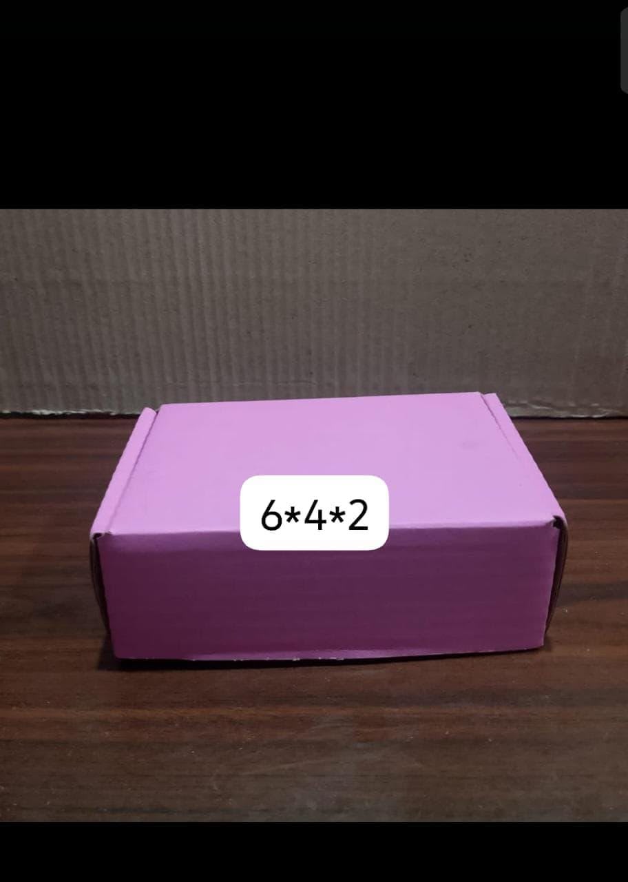 Pink E-Commerce Shipping Boxes (Pack of 10) – 6 × 4 × 2 Inch Corrugated Cardboard Packaging Boxes