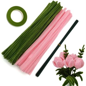 DIY Pipe Cleaner Flower Making Kit – Complete Craft Kit for Handmade Flowers