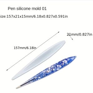 Resin Pen Silicone Mold – Reusable Epoxy & UV Resin Casting Mold for DIY Custom Pens