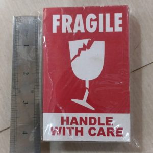 Fragile – Handle with Care Stickers (Pack of 50) | Shipping Warning Labels