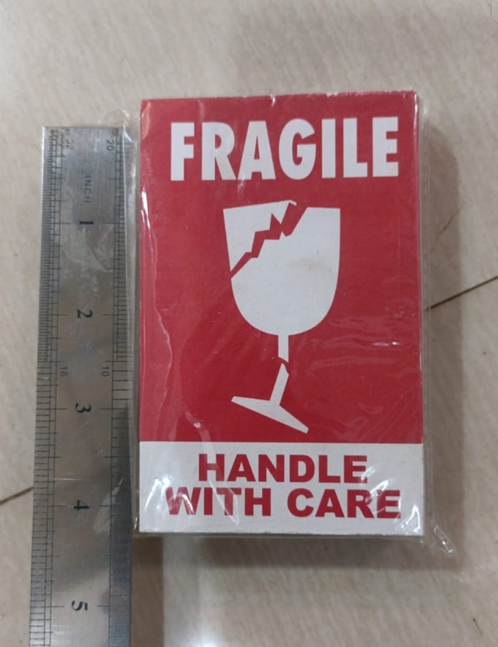 Fragile – Handle with Care Stickers (Pack of 50) | Shipping Warning Labels