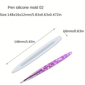 Resin Pen Silicone Mold 02 – Reusable DIY Pen Making Mold