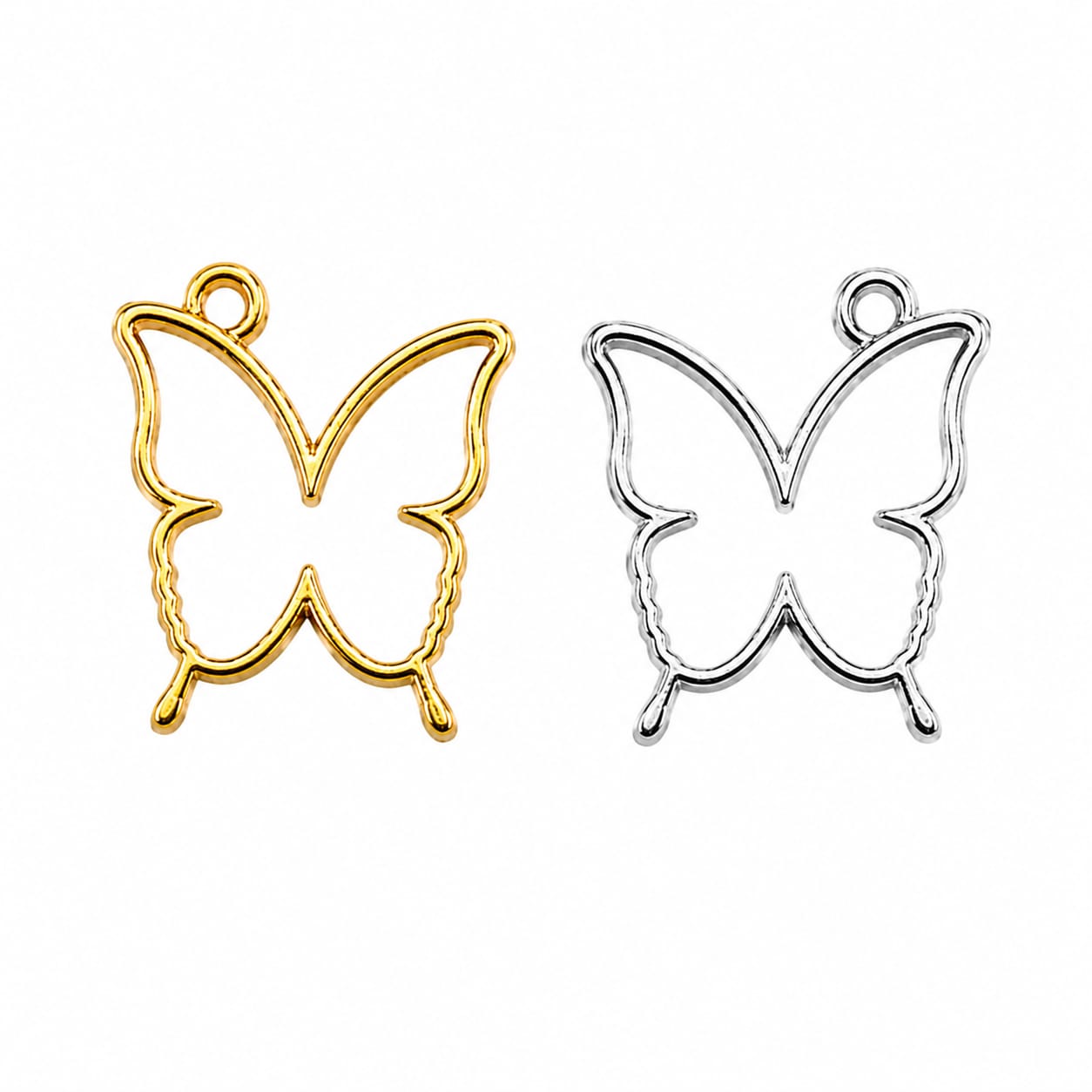 Butterfly Metal Pendants – Gold & Silver | DIY Jewelry & Craft Making