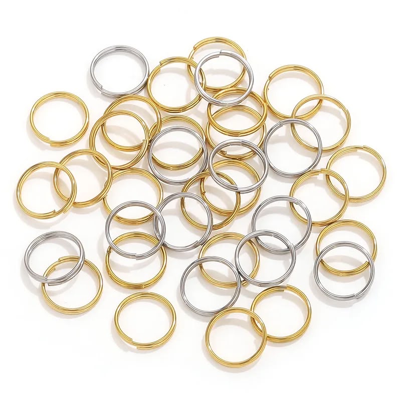 Keychain Jump Rings – Gold & Silver | Metal Craft Rings
